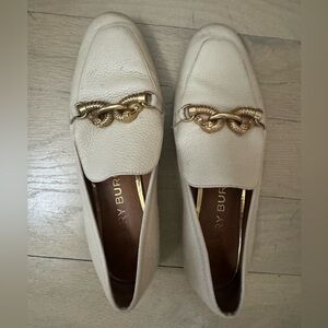 Tory Burch CREAM flats with gold decal